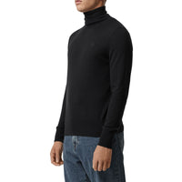 BLACK Pull à col roulé en cachemire et soie