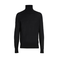 BLACK Pull à col roulé en cachemire et soie