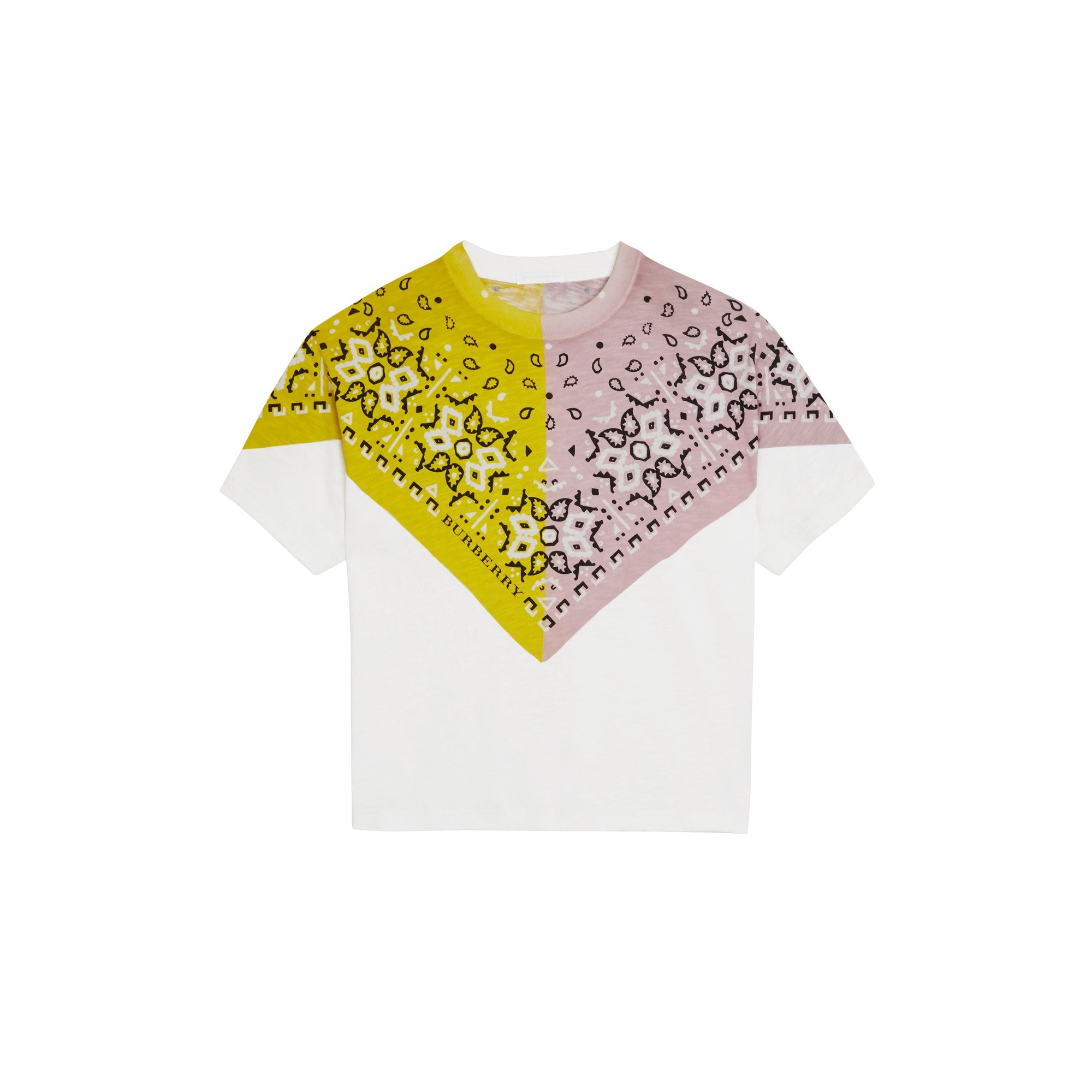 WHITE T-shirt en coton à imprimé bandana