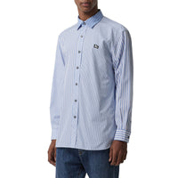 CHALK BLUE STRIPE Chemise en popeline de coton rayée