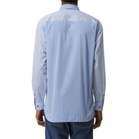 CHALK BLUE STRIPE Chemise en popeline de coton rayée