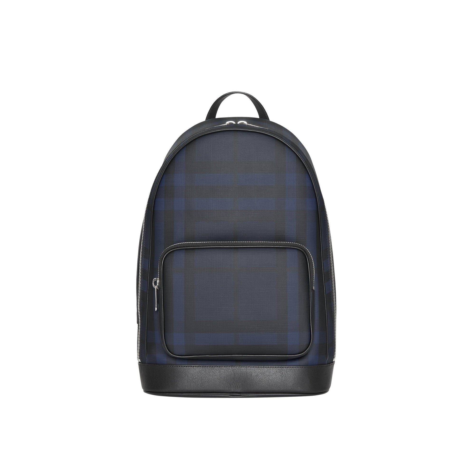 NAVY Sac à dos en cuir à motif London check