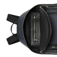 NAVY Sac à dos en cuir à motif London check