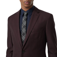 BLACK Cravate moderne en jacquard de soie à motif check