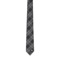 BLACK Cravate moderne en jacquard de soie à motif check
