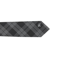 BLACK Cravate moderne en jacquard de soie à motif check