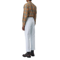CHALK BLUE Jean casual avec écusson brodé