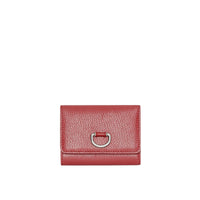 CRIMSON Petit portefeuille en cuir avec boucle en D