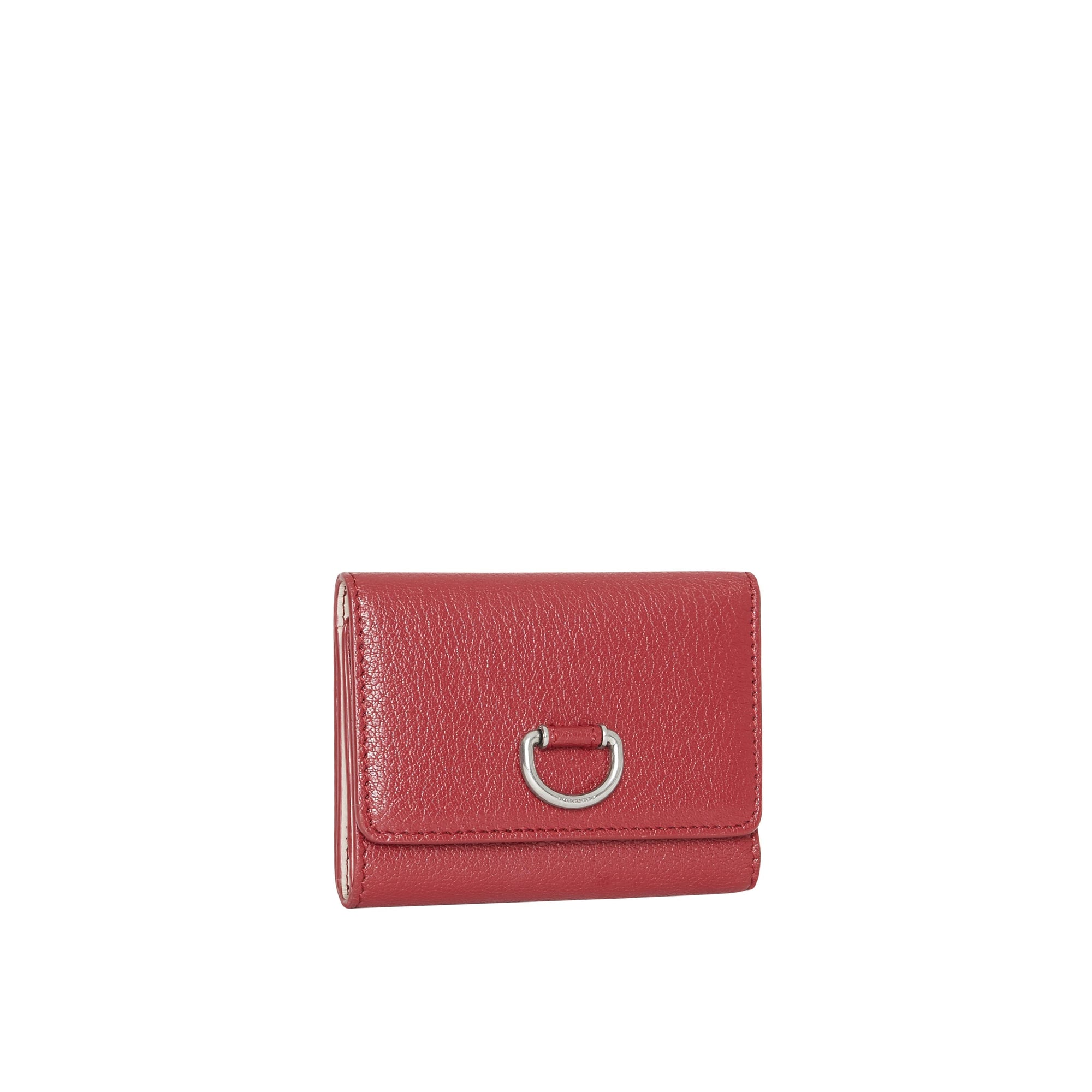 CRIMSON Petit portefeuille en cuir avec boucle en D