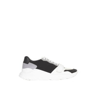 BLACK Sneakers en cuir velours, néoprène et cuir