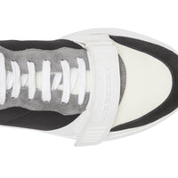 BLACK Sneakers en cuir velours, néoprène et cuir