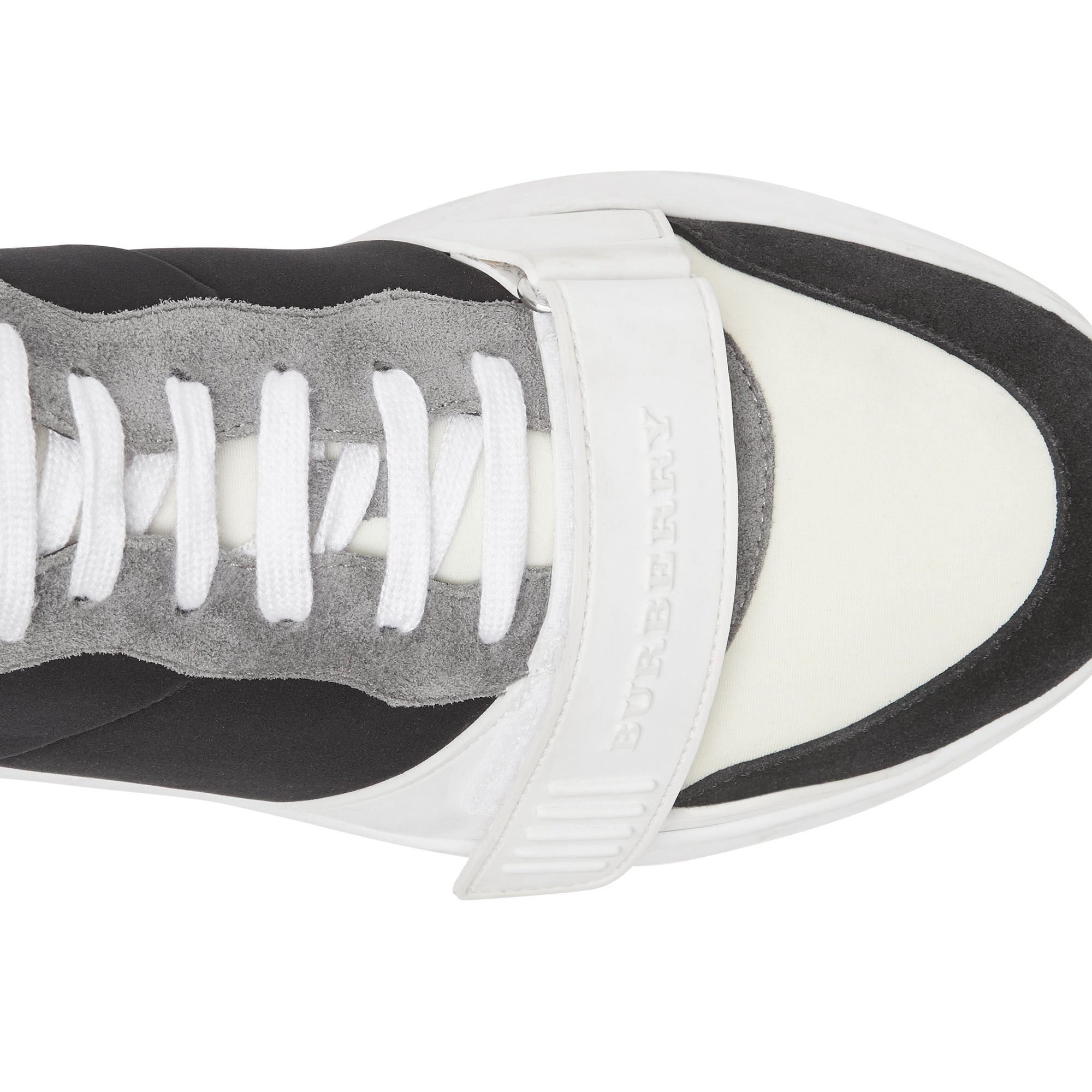 BLACK Sneakers en cuir velours, néoprène et cuir