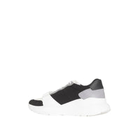 BLACK Sneakers en cuir velours, néoprène et cuir