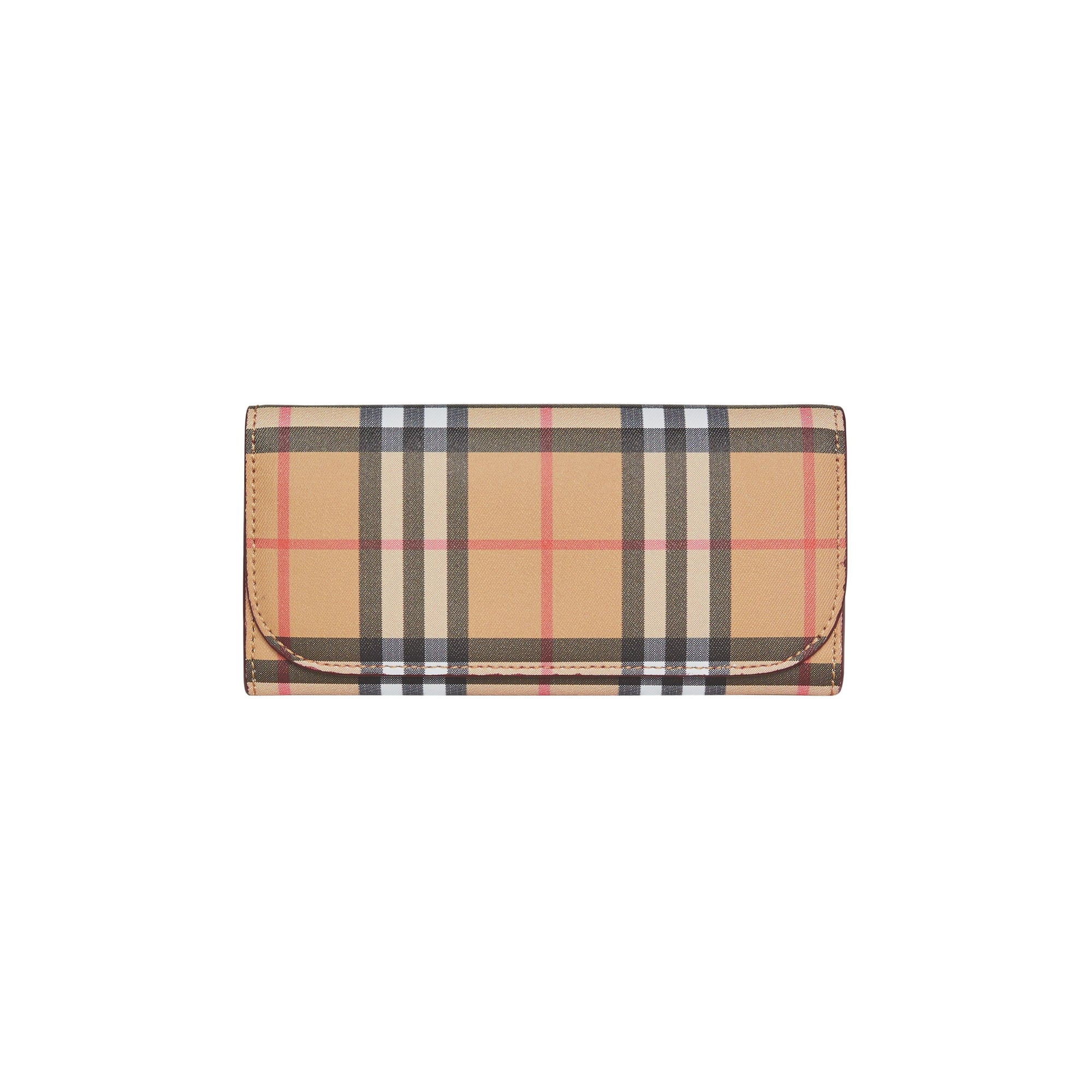CRIMSON Portefeuille continental en cuir et à motif Vintage check