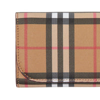 CRIMSON Portefeuille continental en cuir et à motif Vintage check