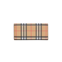 CRIMSON Portefeuille continental en cuir et à motif Vintage check