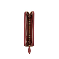 CRIMSON Portefeuille continental en cuir et à motif Vintage check