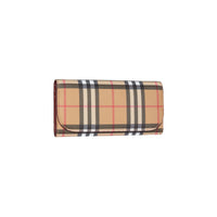 CRIMSON Portefeuille continental en cuir et à motif Vintage check
