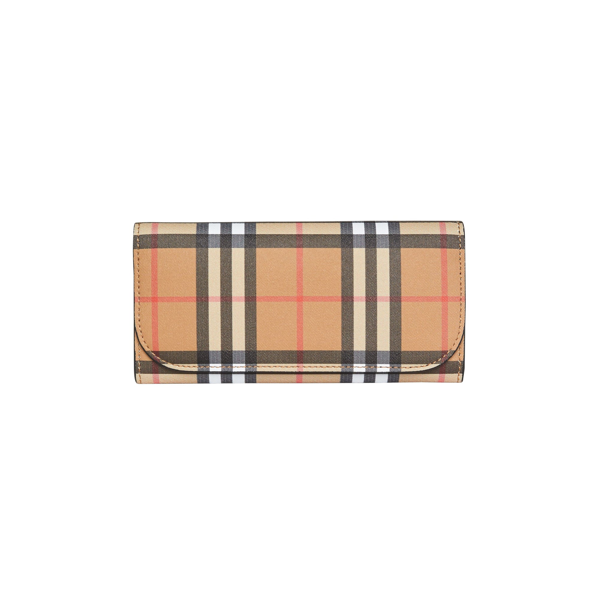 BLACK Portefeuille continental en cuir et à motif Vintage check