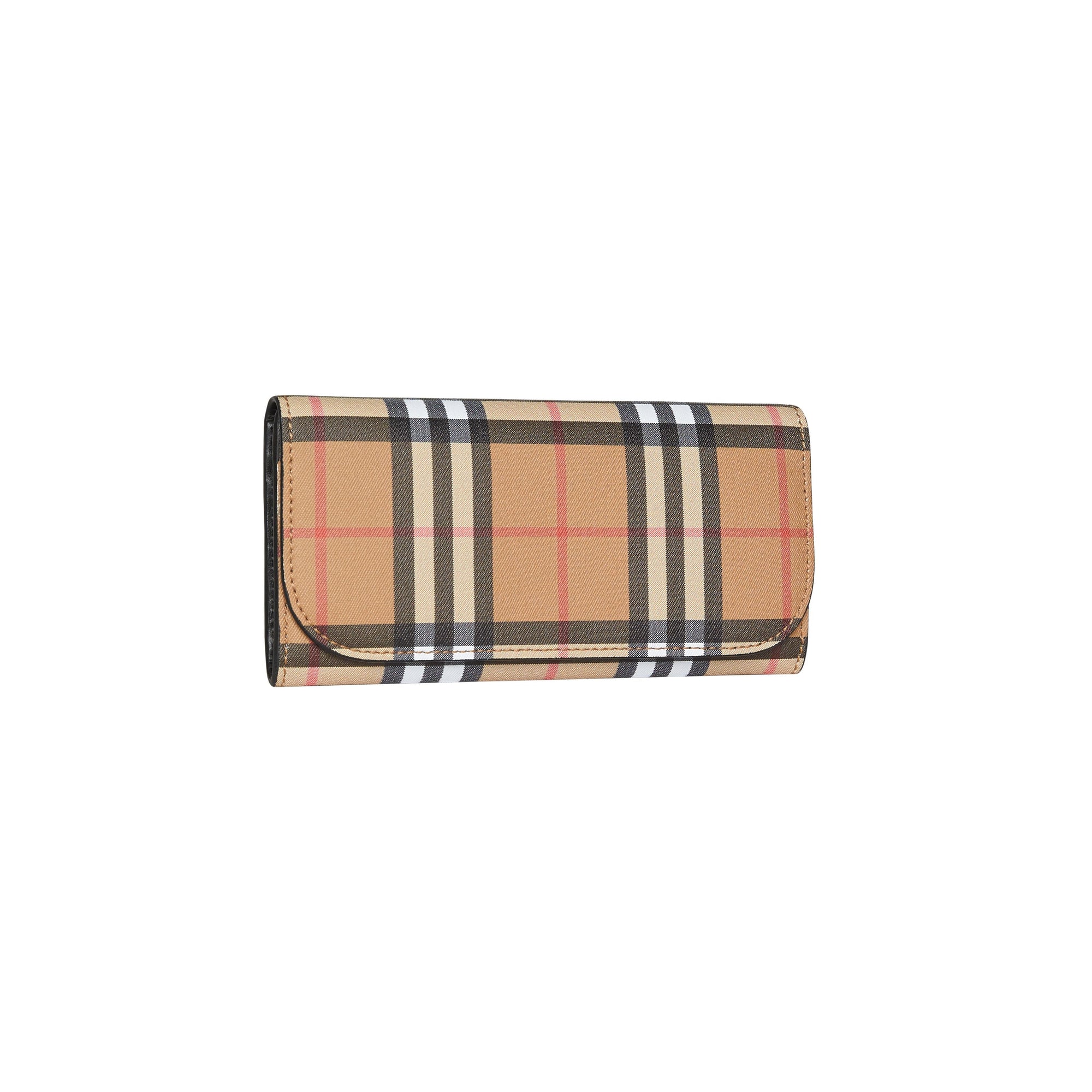 BLACK Portefeuille continental en cuir et à motif Vintage check