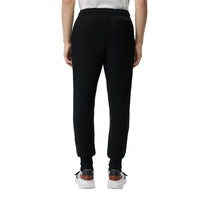 BLACK Pantalon de survêtement en coton avec emblème du Cavalier à damier