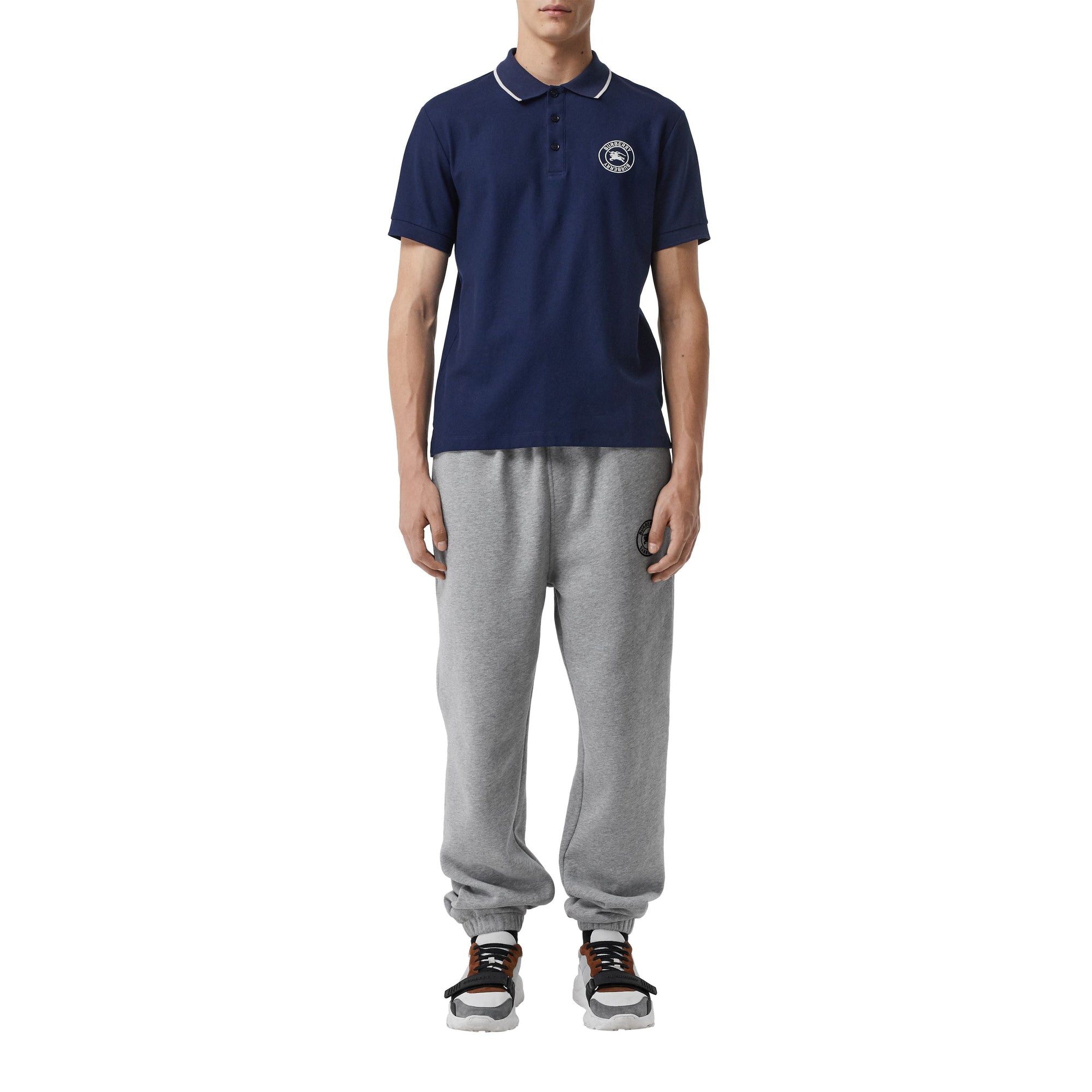 NAVY Polo en piqué de coton avec logo brodé