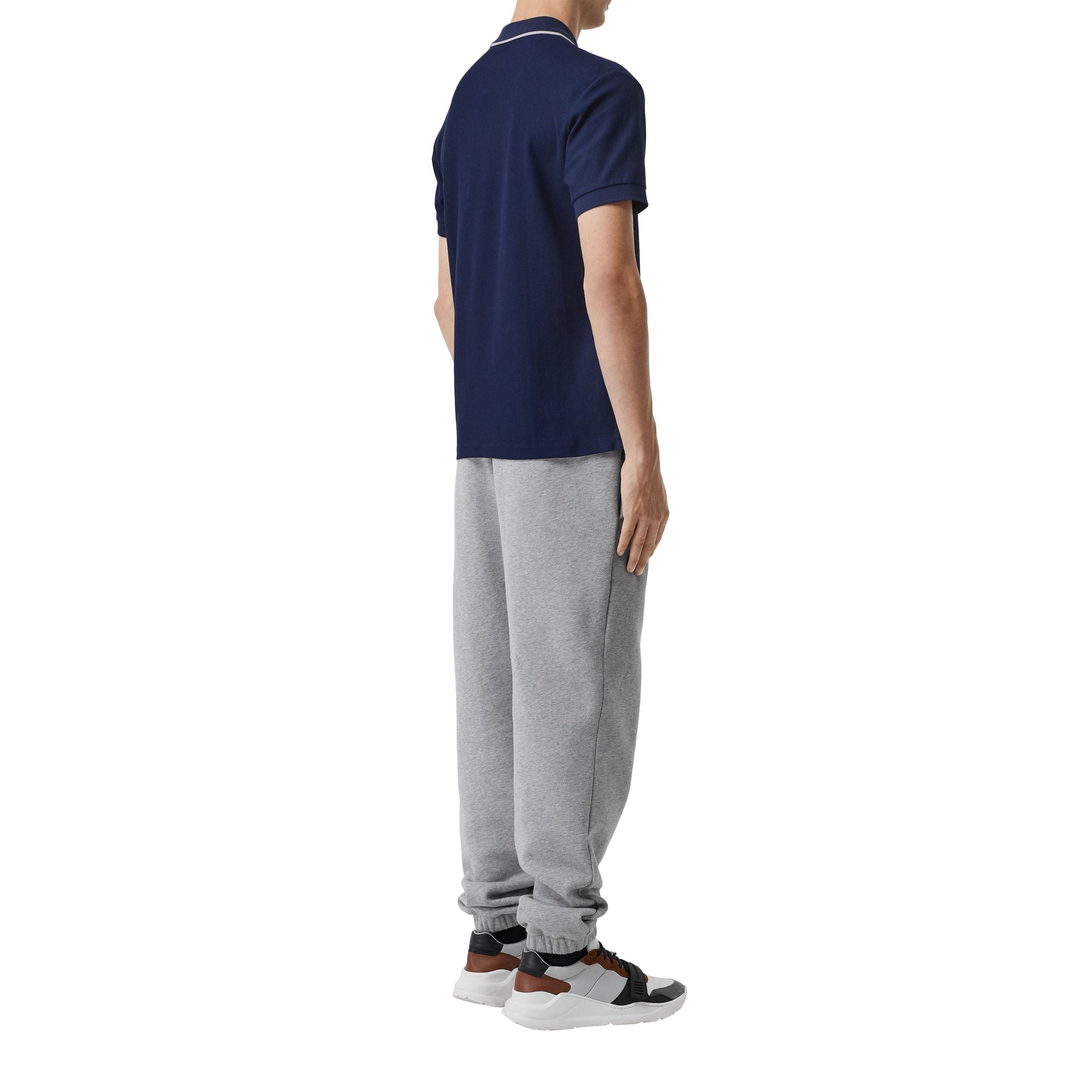 NAVY Polo en piqué de coton avec logo brodé