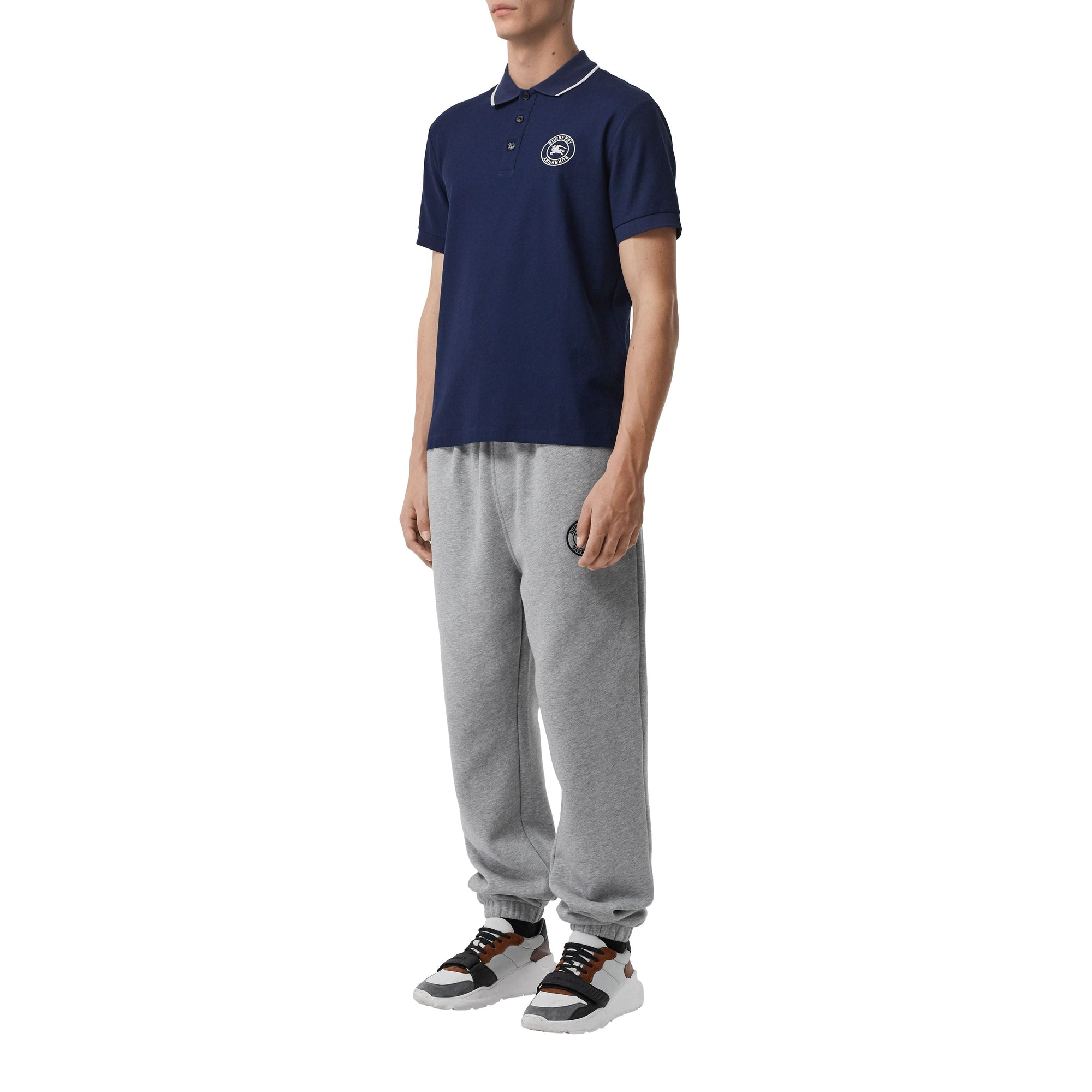NAVY Polo en piqué de coton avec logo brodé
