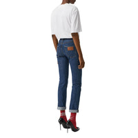 WHITE/BLACK T-shirt en coton avec logo d'archive brodé