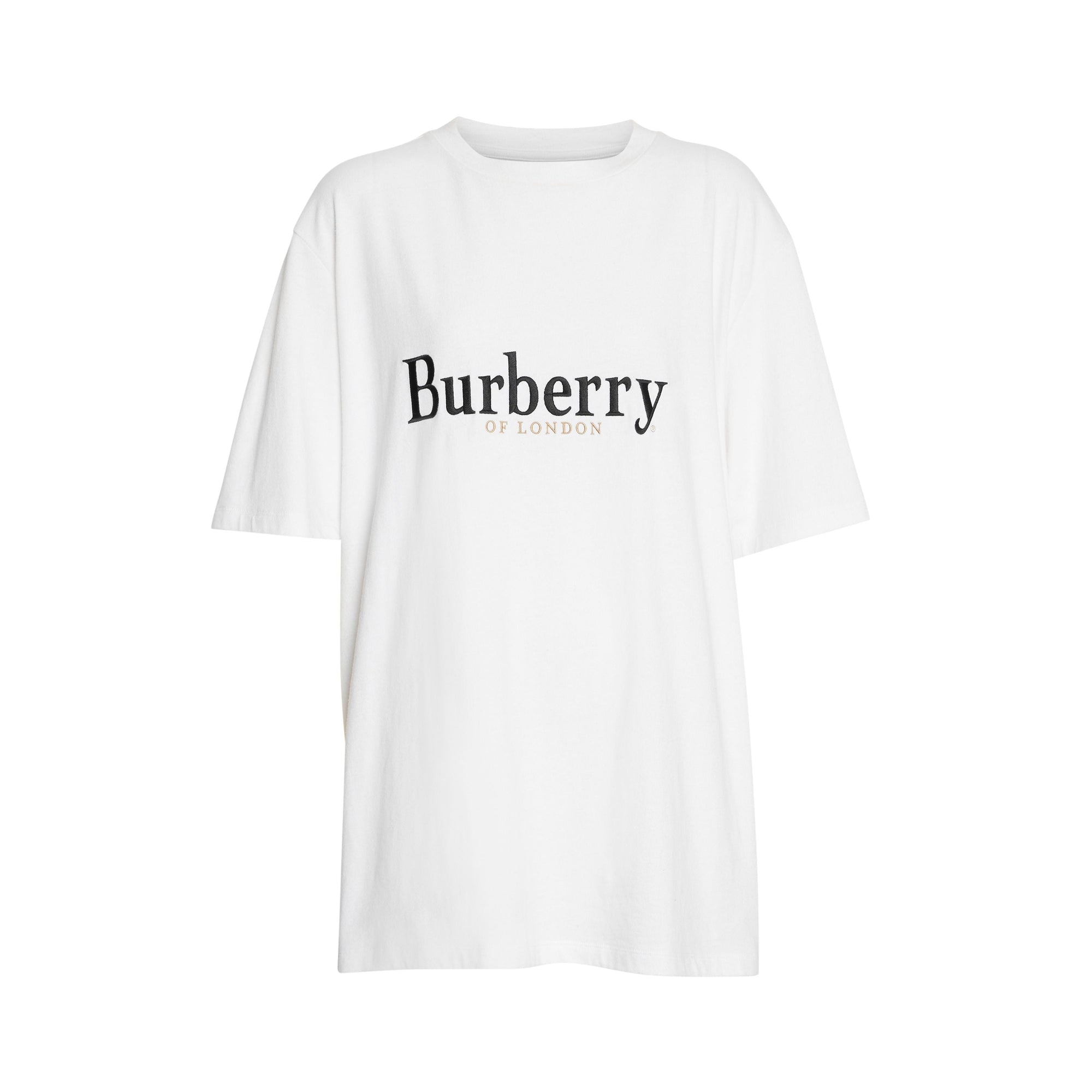 WHITE/BLACK T-shirt en coton avec logo d'archive brodé