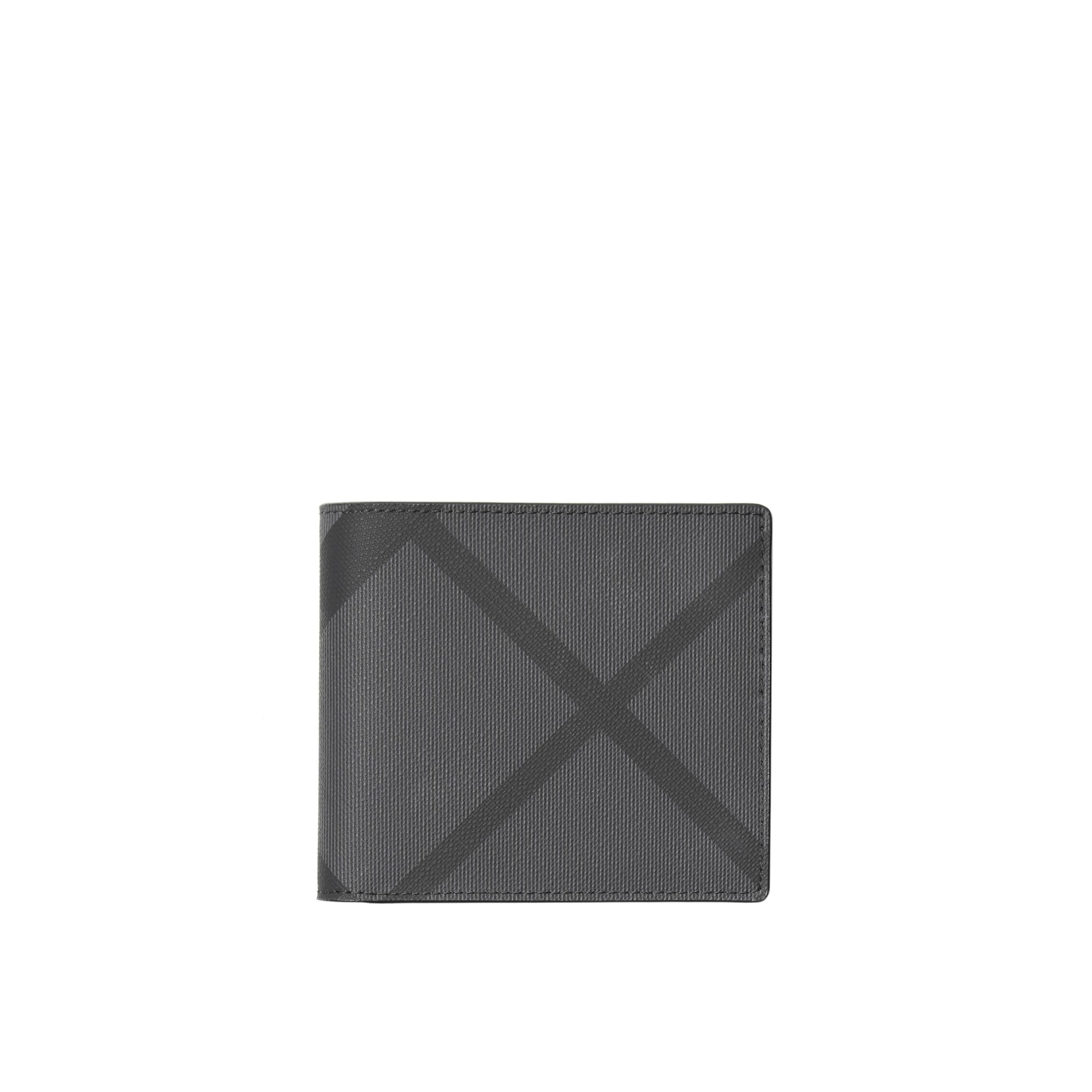 CHARCOAL/BLACK Portefeuille pour pièce d'identité à motif London check
