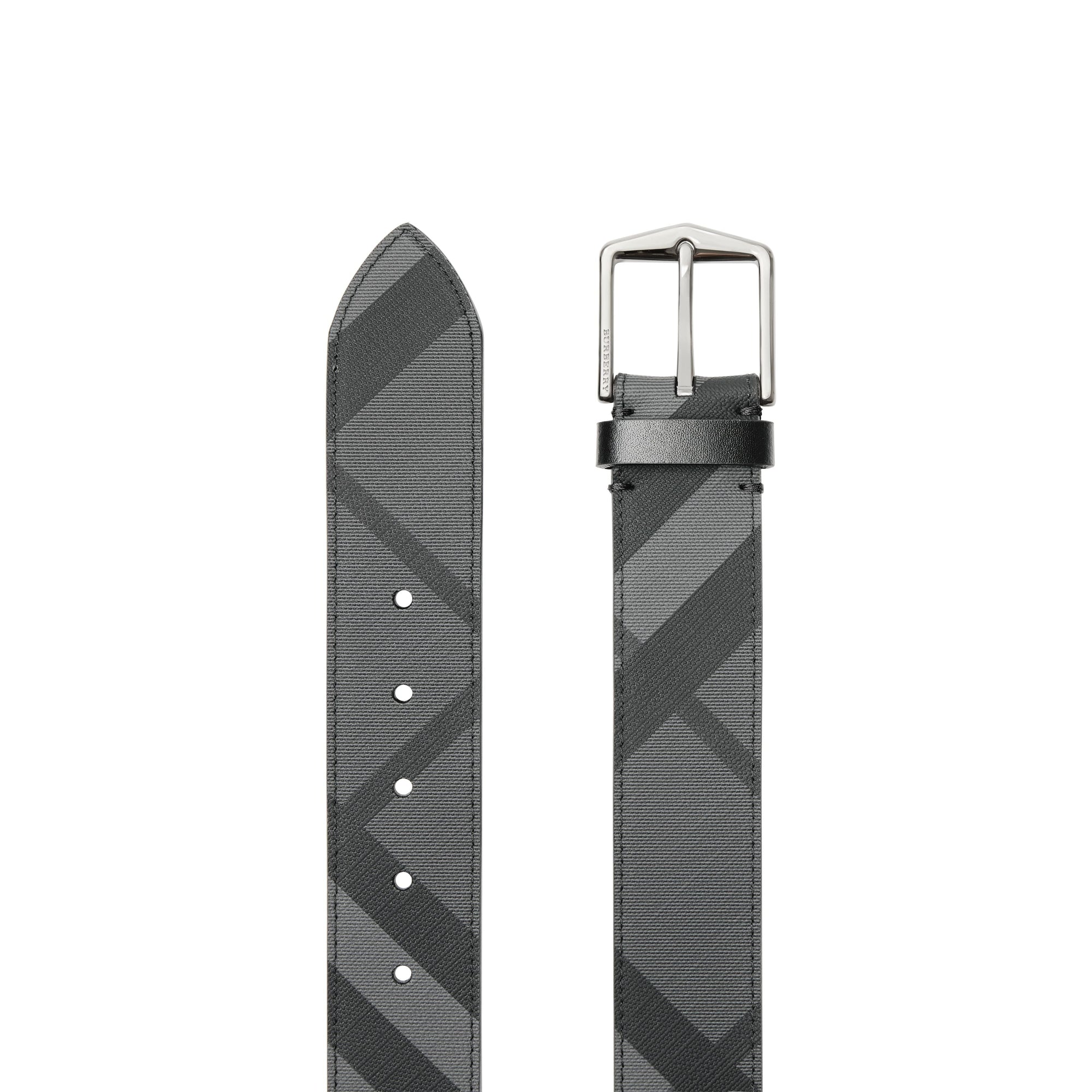 CHARCOAL/BLACK Ceinture à motif London check