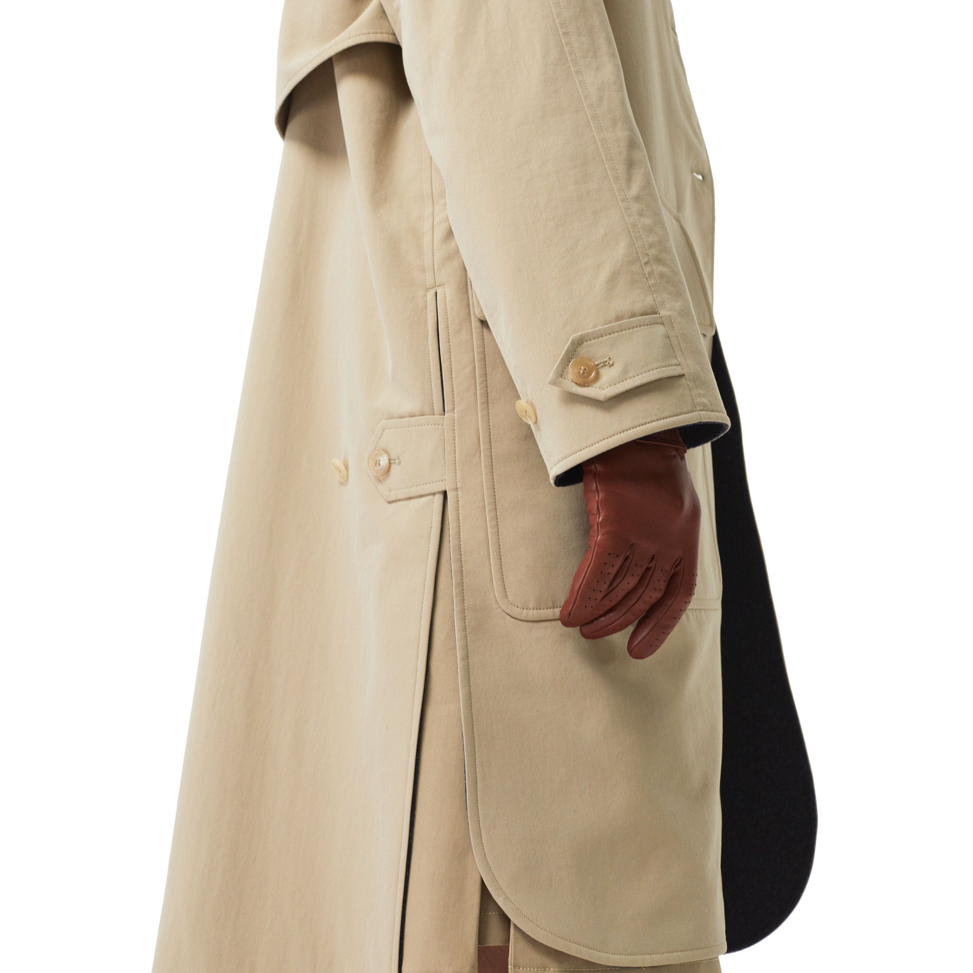 Paletot en gabardine tropicale doublé de laine - Miel
