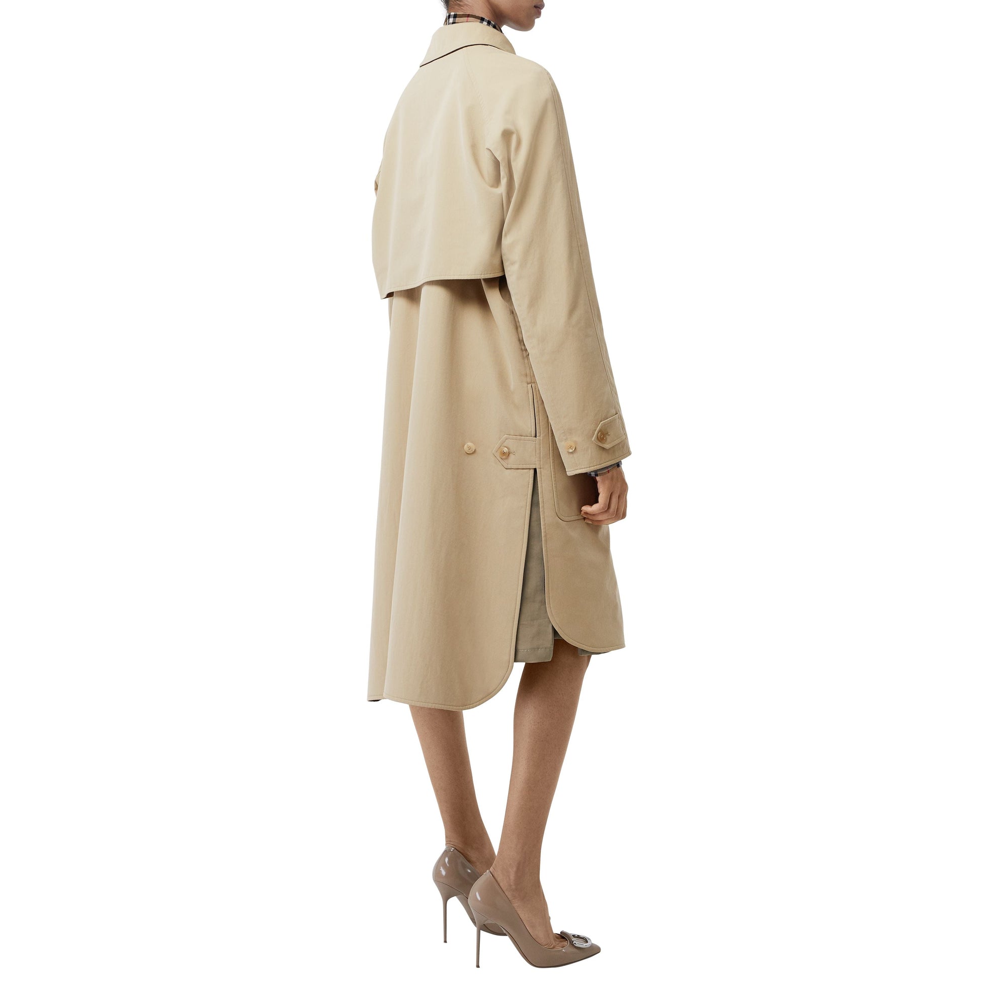Paletot en gabardine tropicale doublé de laine - Miel