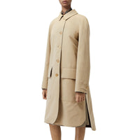 Paletot en gabardine tropicale doublé de laine - Miel