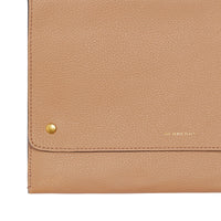 LIGHT CAMEL Sac à bandoulière en cuir à rabat