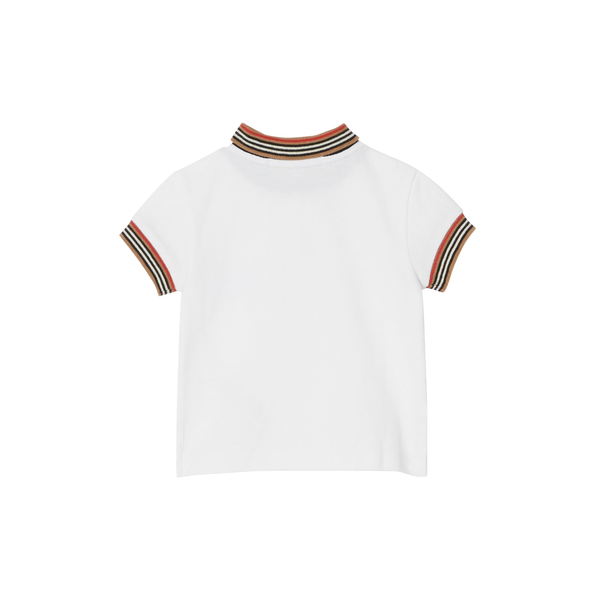 WHITE Polo en coton à rayures