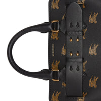 Petit sac the belt en cuir avec emblème du cavalier - Noir