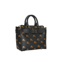 BLACK Petit sac The Belt en cuir avec emblème du Cavalier