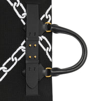 BLACK Sac The Belt moyen à motif chaîne tricoté