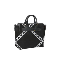 BLACK Sac The Belt moyen à motif chaîne tricoté