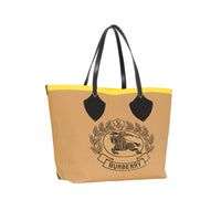 BLACK/IRIS YELLOW Sac tote The Giant avec écusson d'archive en maille