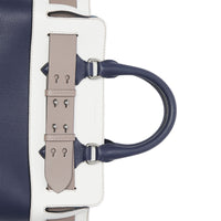 RGNCY BLUE/CHLK WHTE Petit sac The Belt en cuir à quatre couleurs