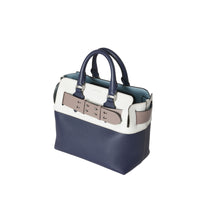 RGNCY BLUE/CHLK WHTE Petit sac The Belt en cuir à quatre couleurs