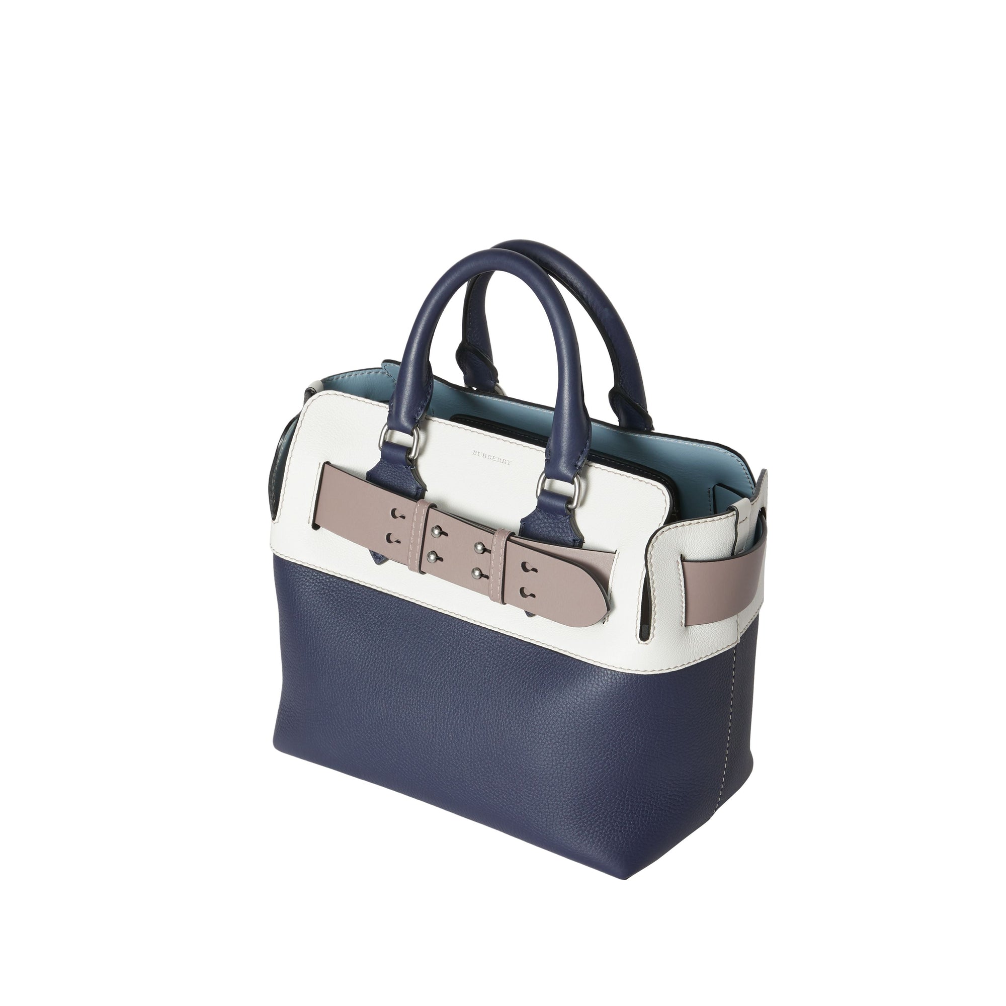 RGNCY BLUE/CHLK WHTE Petit sac The Belt en cuir à quatre couleurs