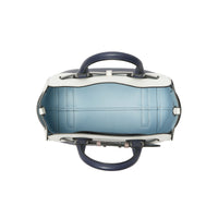 RGNCY BLUE/CHLK WHTE Petit sac The Belt en cuir à quatre couleurs