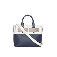 RGNCY BLUE/CHLK WHTE Petit sac The Belt en cuir à quatre couleurs
