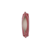CRIMSON Clutch wristlet en cuir grainé
