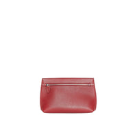 CRIMSON Clutch wristlet en cuir grainé