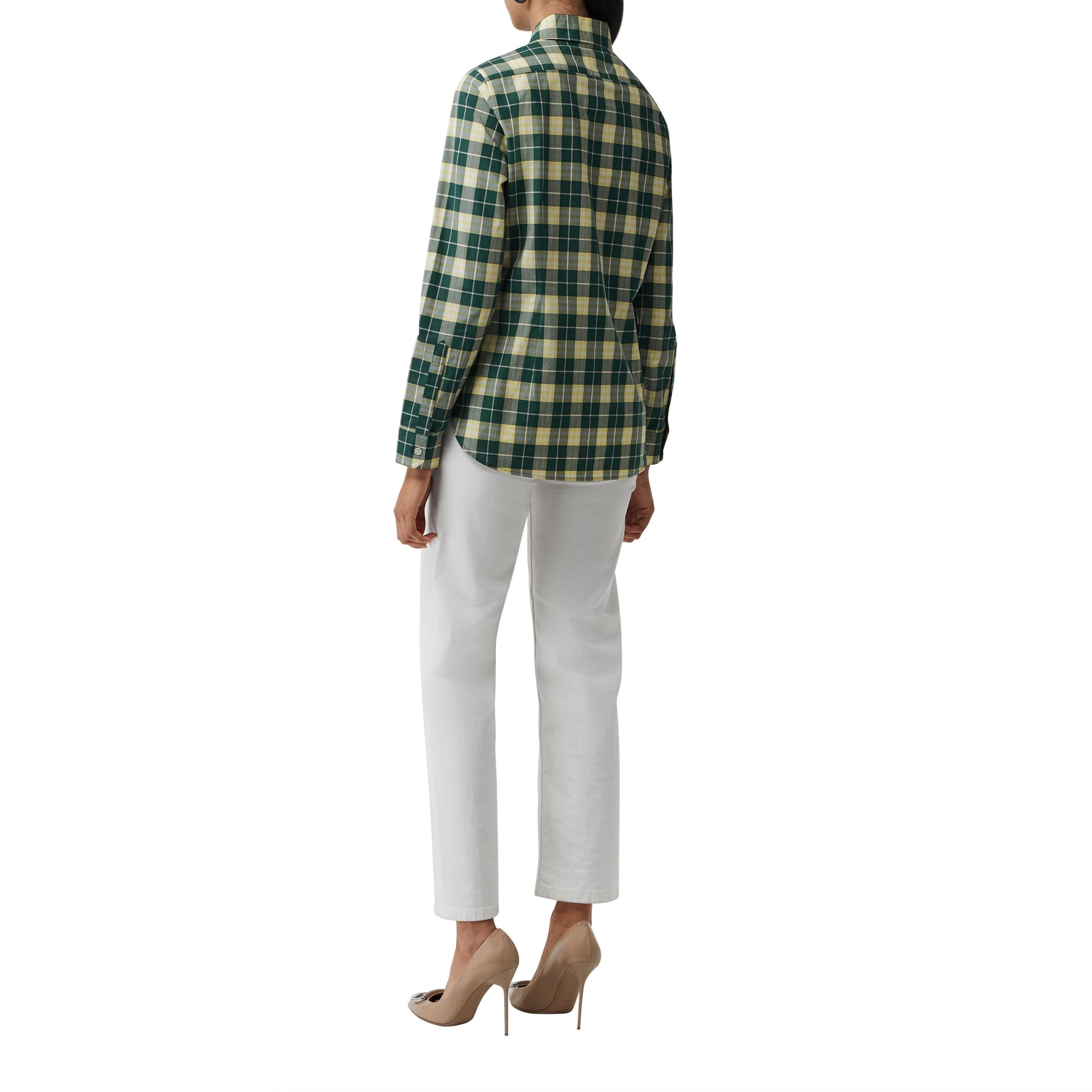 DARK CEDAR GRN IP CH Chemise en coton à motif check